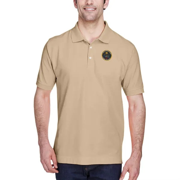 Devon & Jones Men's Short-Sleeve Polo Shirt