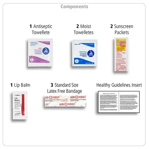 Paris 10 Piece First Aid Kit in Pouch