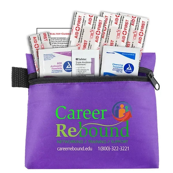 Tag-A-Long Plus 8 Piece First Aid Kit in Zipper Pouch