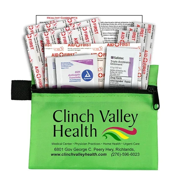 Riverside Plus 14 Piece First Aid Kit in Zipper Pouch