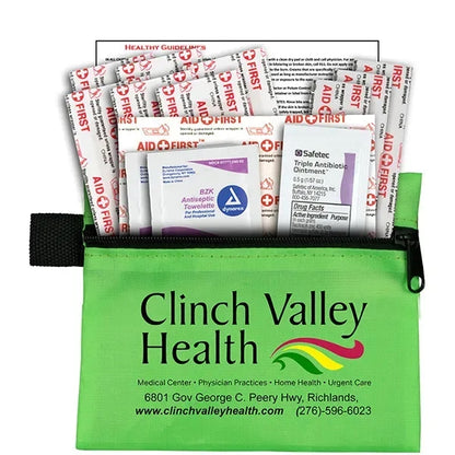 Riverside Plus 14 Piece First Aid Kit in Zipper Pouch