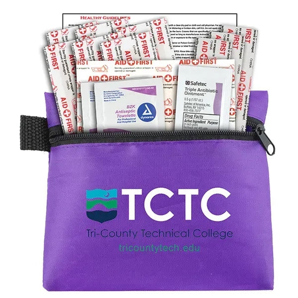 Riverside Plus 14 Piece First Aid Kit in Zipper Pouch