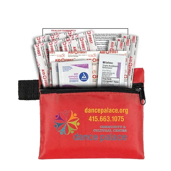 Riverside Plus 14 Piece First Aid Kit in Zipper Pouch