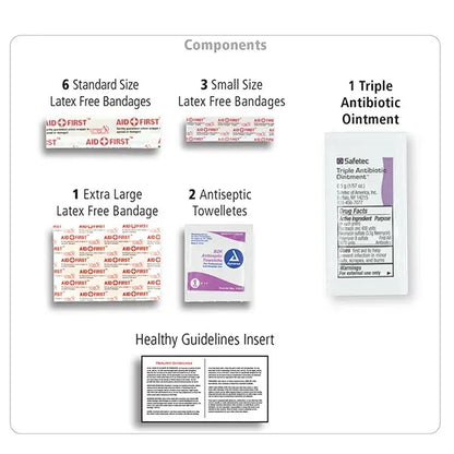 Riverside Plus 14 Piece First Aid Kit in Zipper Pouch