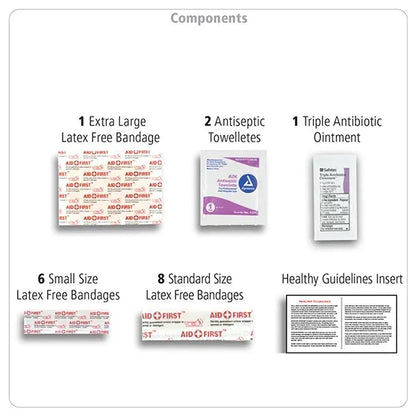 Doc 19 Piece First Aid Kit in Zipper Pouch