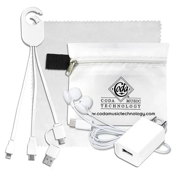 TechTime Plus Mobile Tech Charging Kit with Earbuds