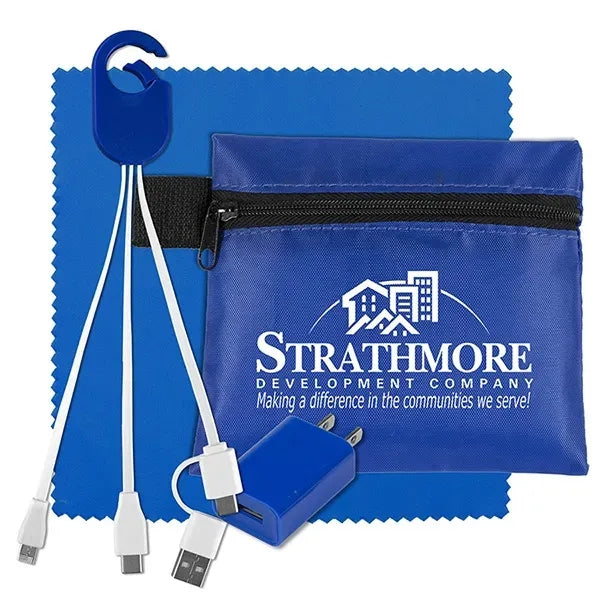 Tech Home and Travel Kit w/ Cleaning Cloth / Wall Charger