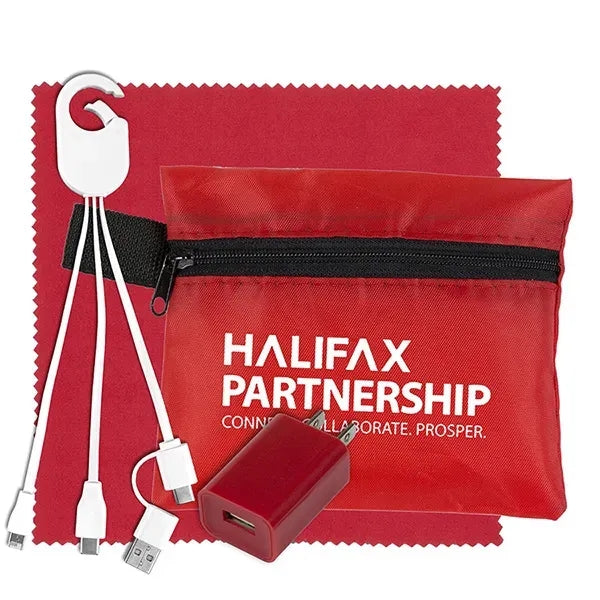 Tech Home and Travel Kit w/ Cleaning Cloth / Wall Charger