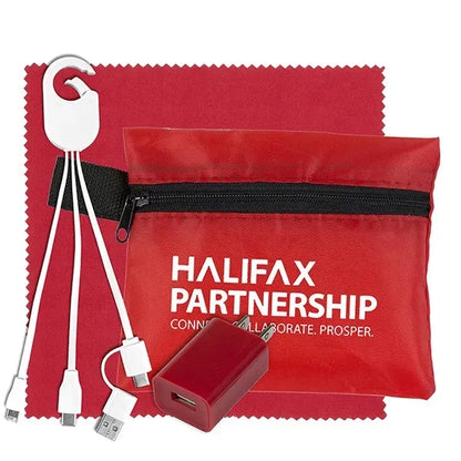 Tech Home and Travel Kit w/ Cleaning Cloth / Wall Charger