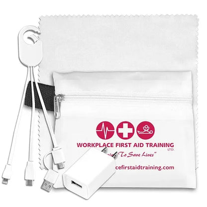 Tech Home and Travel Kit w/ Cleaning Cloth / Wall Charger