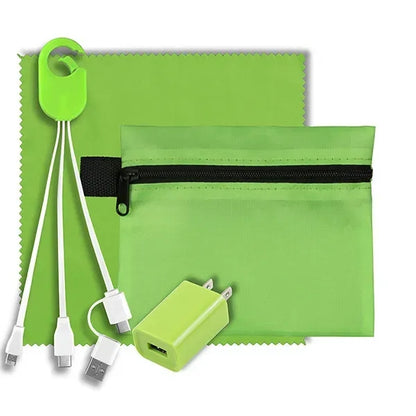 Tech Home and Travel Kit w/ Cleaning Cloth / Wall Charger