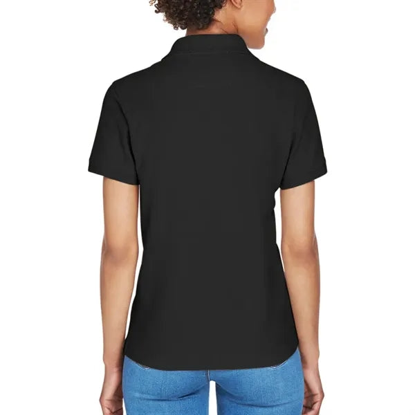 Devon & Jones Ladies' Short-Sleeve Y-Collar Polo Shirt