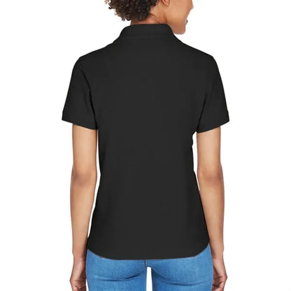 Devon & Jones Ladies' Short-Sleeve Y-Collar Polo Shirt