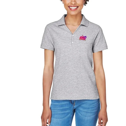 Devon & Jones Ladies' Short-Sleeve Y-Collar Polo Shirt