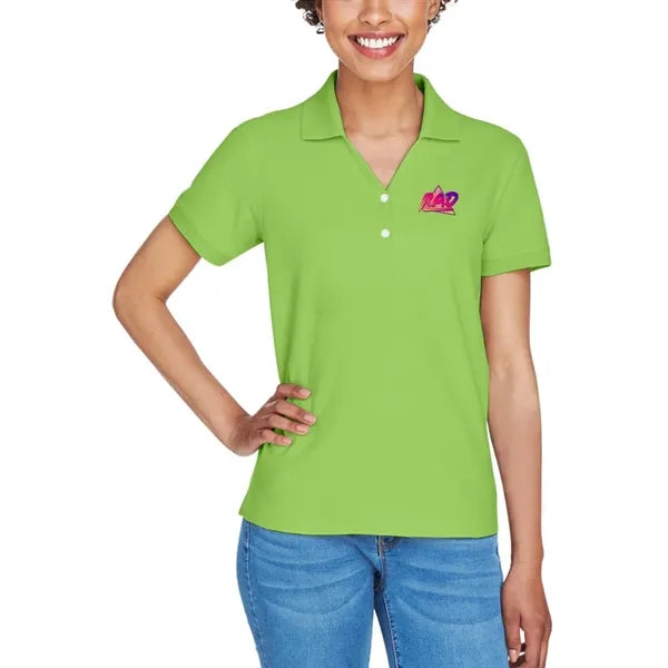 Devon & Jones Ladies' Short-Sleeve Y-Collar Polo Shirt