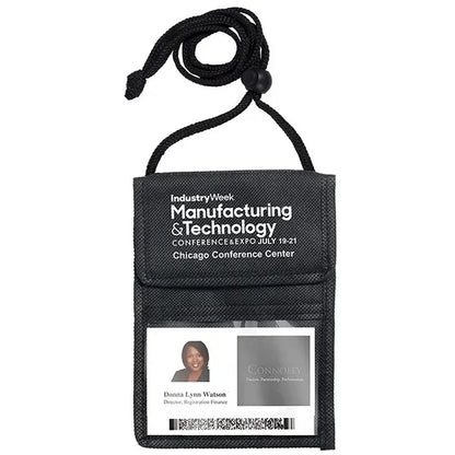 NonWoven Econo 5 Function Tradeshow Badgeholder & NeckWallet