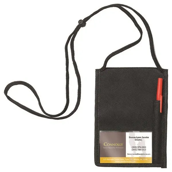 NonWoven Econo 5 Function Tradeshow Badgeholder & NeckWallet