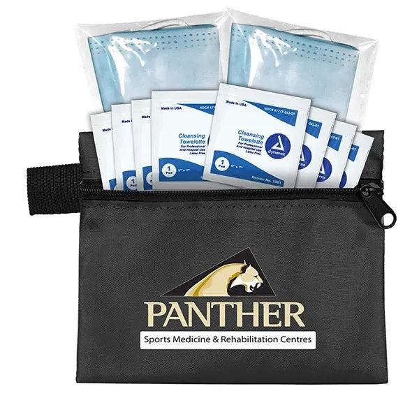 Titan Wipe it Down First Aid Travel Kit in Zippered Pouch