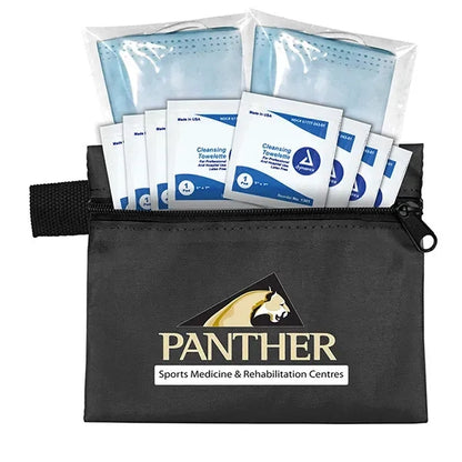 Titan Wipe it Down First Aid Travel Kit in Zippered Pouch