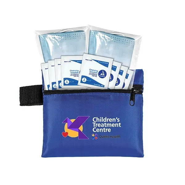 Titan Wipe it Down First Aid Travel Kit in Zippered Pouch