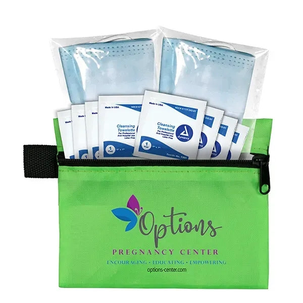 Titan Wipe it Down First Aid Travel Kit in Zippered Pouch