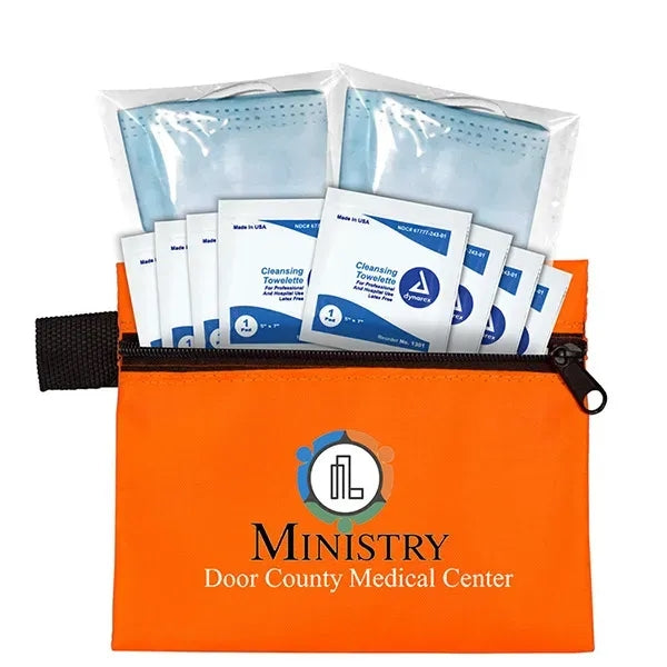 Titan Wipe it Down First Aid Travel Kit in Zippered Pouch