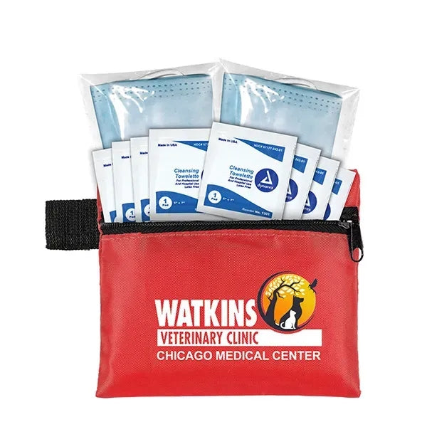 Titan Wipe it Down First Aid Travel Kit in Zippered Pouch