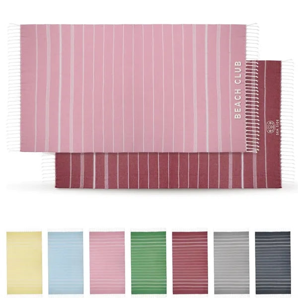 Embroidered Fringe Beach Towel ( 40'' x 70'' )