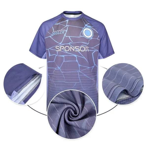 PERFORMANCE CREW NECK FULLY CUSTOM DYE SUBLIMATION T-SHIRT
