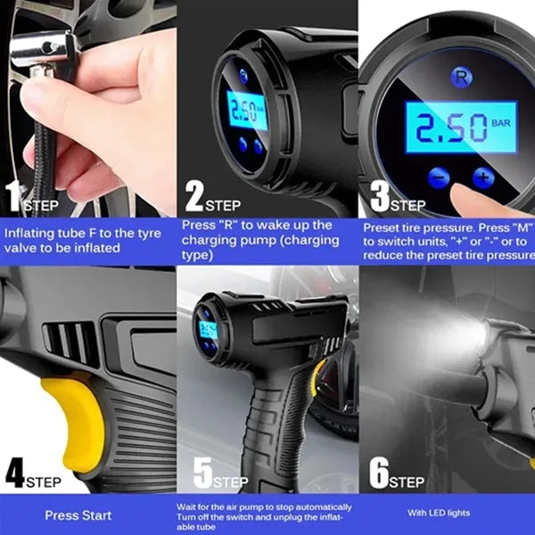 Portable Digital Display Inflatable Pump for Car