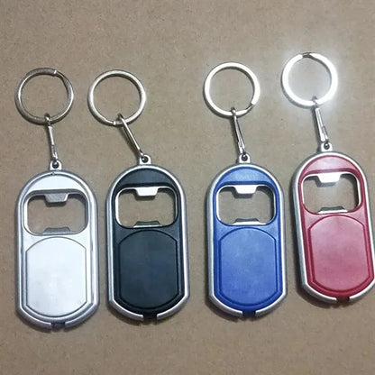 3-in-1 Bottle Opener Key Chain with LED Light