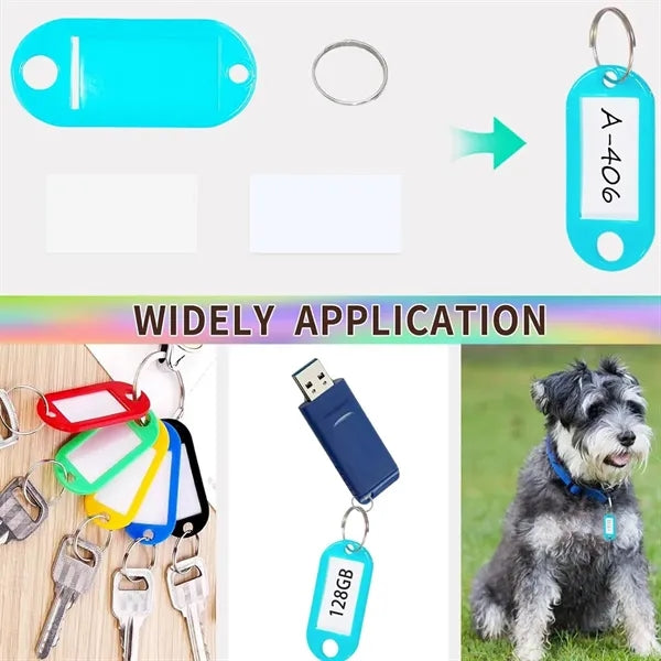 Key ID Label Tags with Keychain