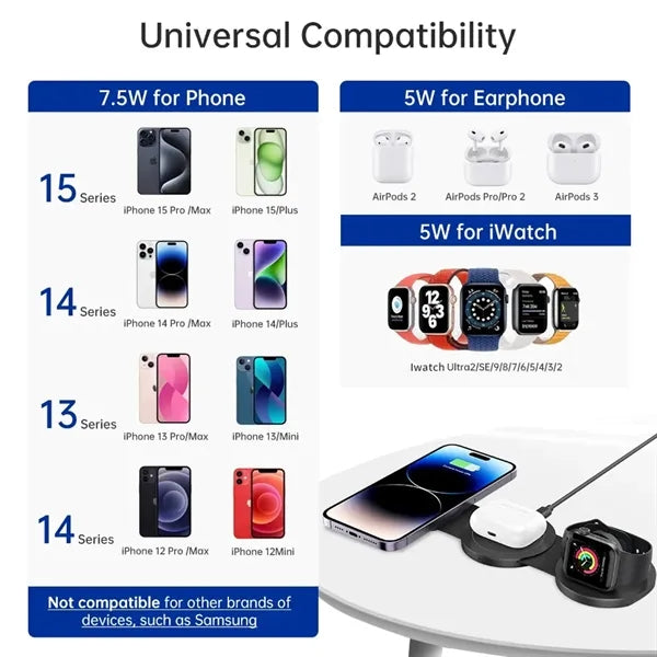 3-in-1 Wireless Charging Station