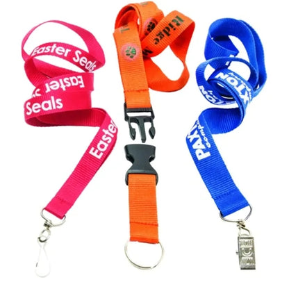 Premium Screen-Printed Polyester Lanyard