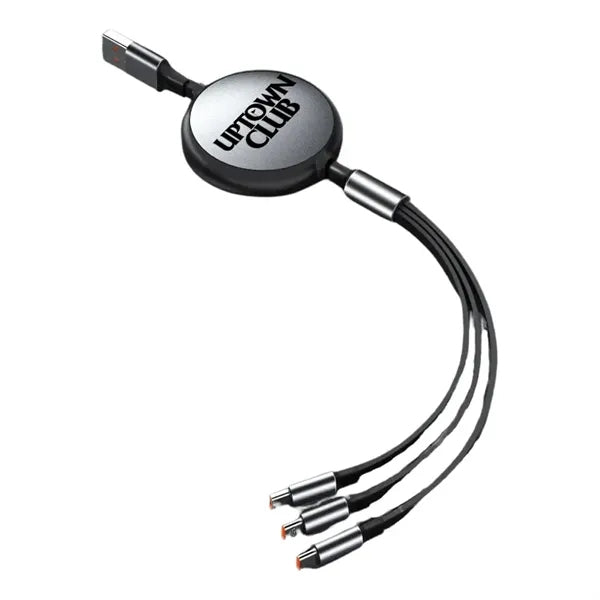 3.9 FT Retractable Multi 3 in 1 Charging Cable