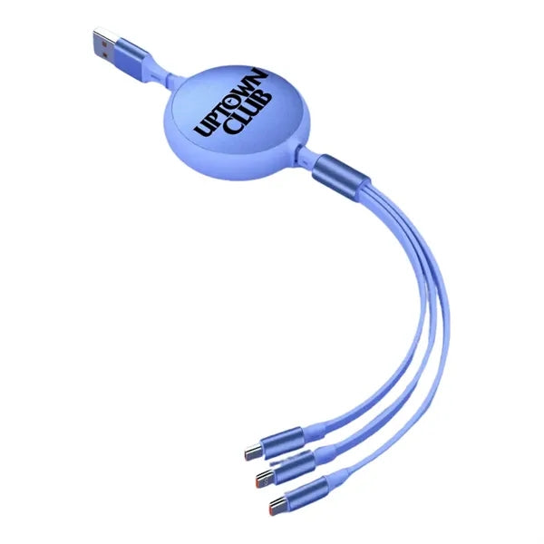 3.9 FT Retractable Multi 3 in 1 Charging Cable