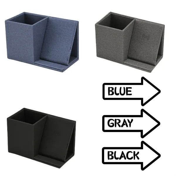 Multifunctional  Wireless Charging Pen Holder Organizer