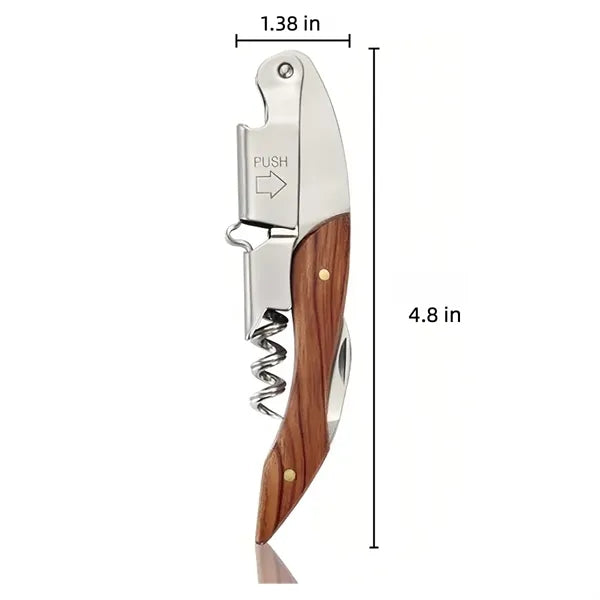 Folding Multifunction Corkscrew Foil Cutter Wine Key