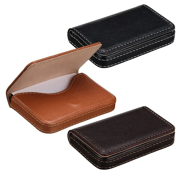 Custom Magnetic Card Case Holder PU