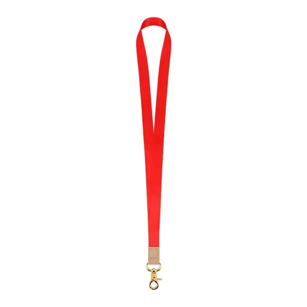 3/4'' Lanyard w/ PU Crimp & Optional Clamp