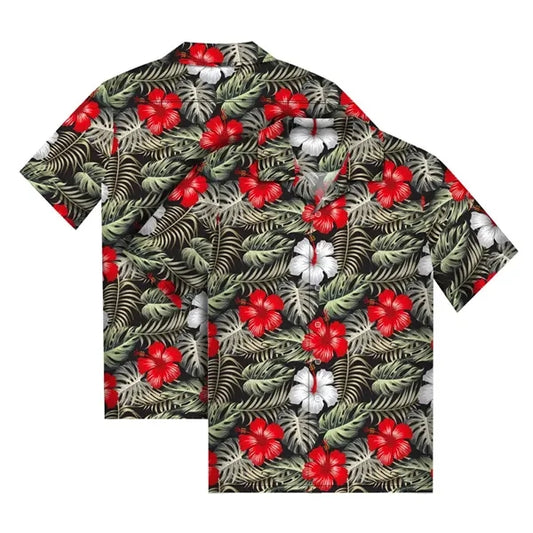 Men's Sublimated Hawaiian Cuban Collar Camp Shirt