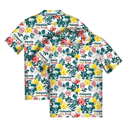 Men's Sublimated Hawaiian Cuban Collar Camp Shirt