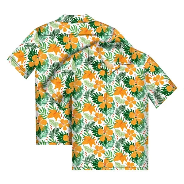 Men's Sublimated Hawaiian Cuban Collar Camp Shirt