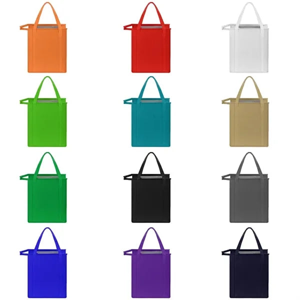 Thermal Non-Woven Grocery Cooler Bag (Screen Printed) Ocean