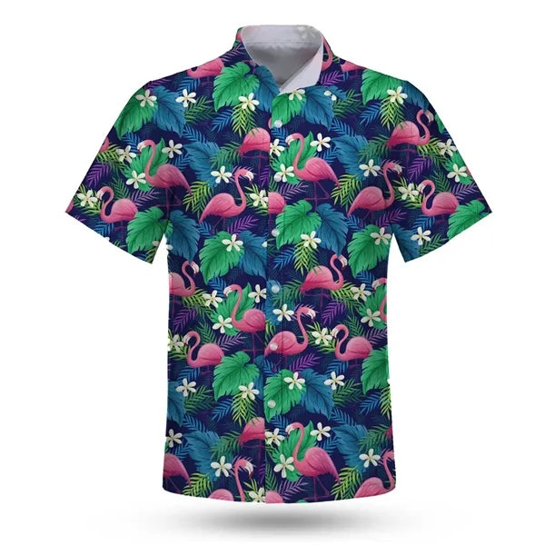 Dye Sublimation Hawaiian Shirt-120gsm Customized (Ocean)