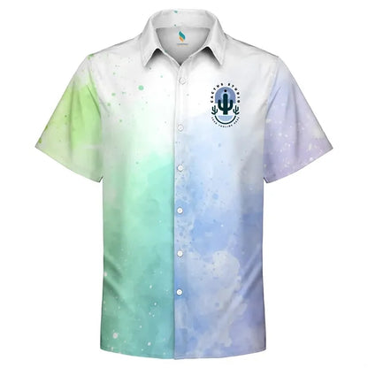 Dye Sublimation Hawaiian Shirt-120gsm Customized (Ocean)