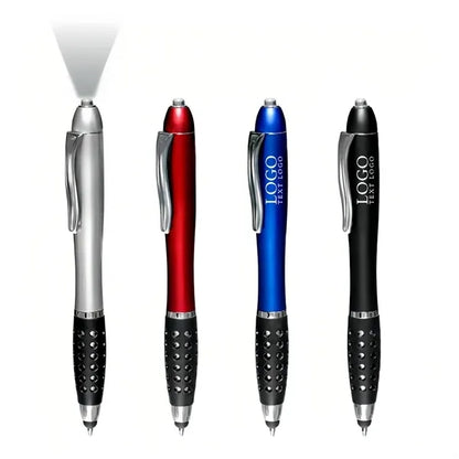 Custom Gripper Stylus Pen With Led Light