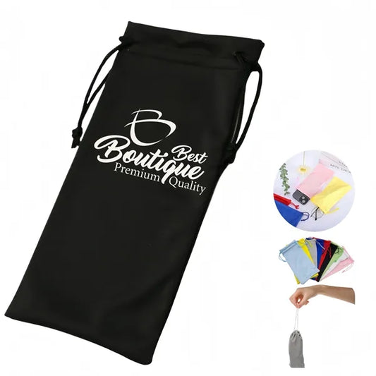 Custom Drawstring Pouch Microfiber Sunglasses Phone Bags