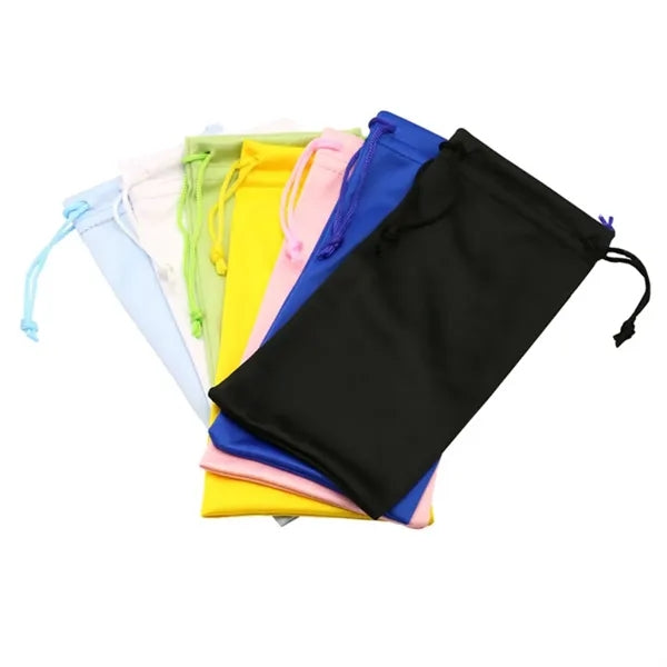 Custom Drawstring Pouch Microfiber Sunglasses Phone Bags