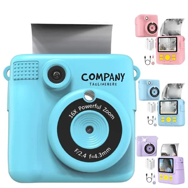 Instant Print Camera For Kids Custom Logo